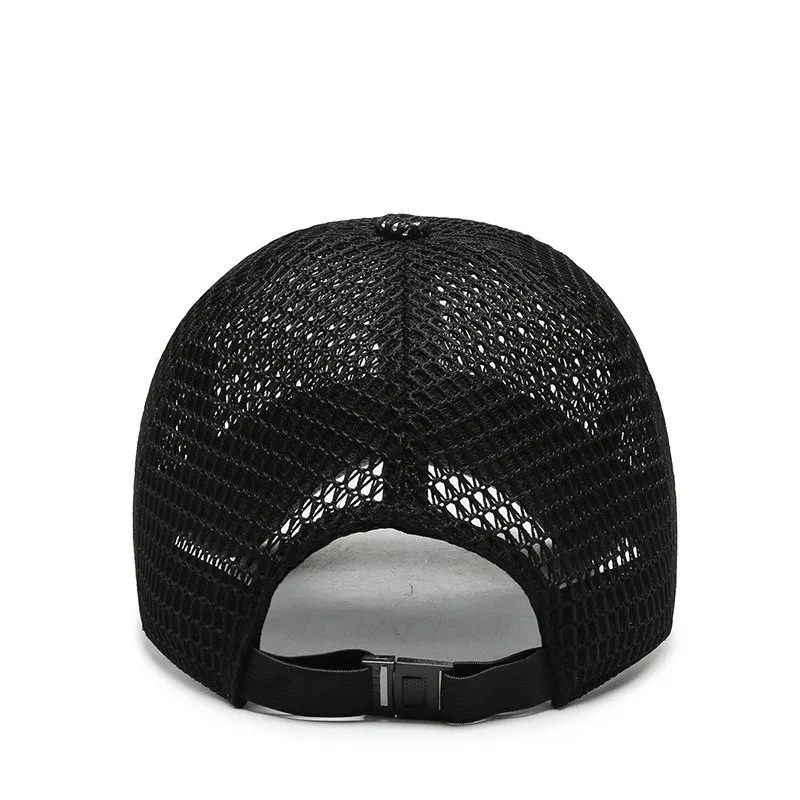 Men's Mesh Baseball Cap Breathable Summer Caps Dad Hat Outdoor Fishing Hats Gorras Snapback Trucker Cap Women Sunhat Casquette
