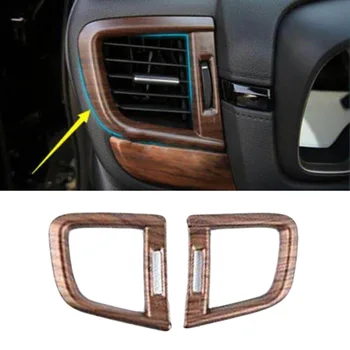 

2pcs Decoration Cover Peach Wood Grain Side Air Vent Outlet Cover Trim