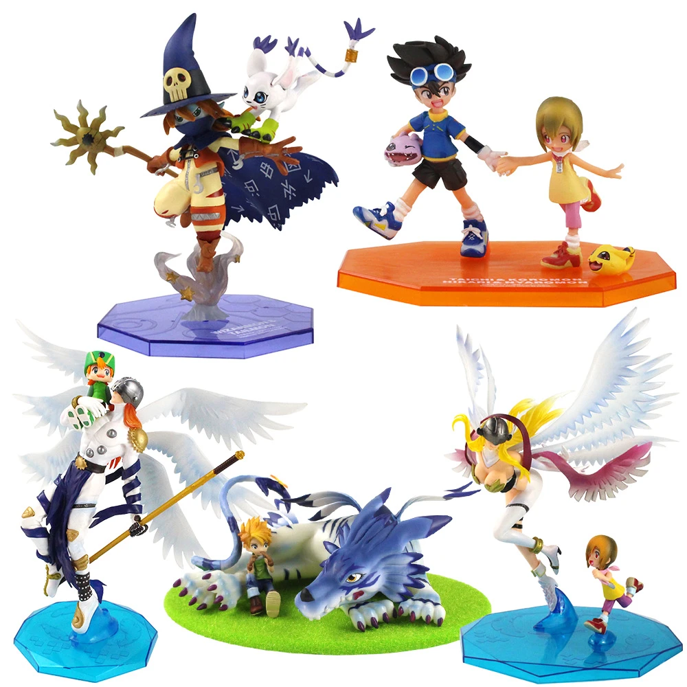デジモンアドベンチャーフィギュア Pvcおもちゃモデル ギャブモン ヤマト アンゲモン アンゲメドン ウィザモン 八神太一 八神ヒカリ Null Aliexpress