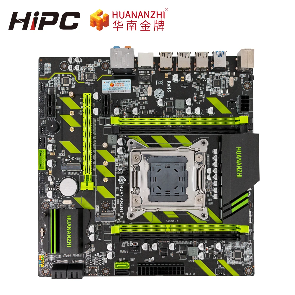 Huanan Zhi X79-ZD3 материнская плата для Intel X79 LGA 2011 DDR3 1333/1600/1866 МГц 64 Гб M.2 NVME MATX LGA2011 материнская плата