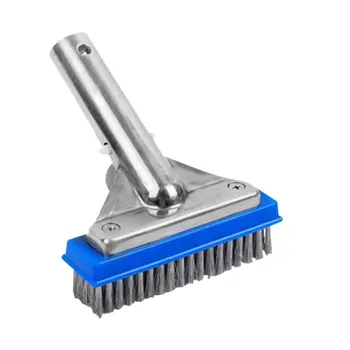

5inch Spa Aquarium Stainless Steel Pond Hot Spring Floor Wall Cleaning Swimming Pool Brush Outdoor Algae Removal Heavy Duty
