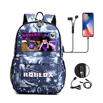 

Thunder Backpack USB Anti-theft Women Bagpack Teenagers Schoolbags Canvas Student Backpack For Boy Girl Children bag A-1