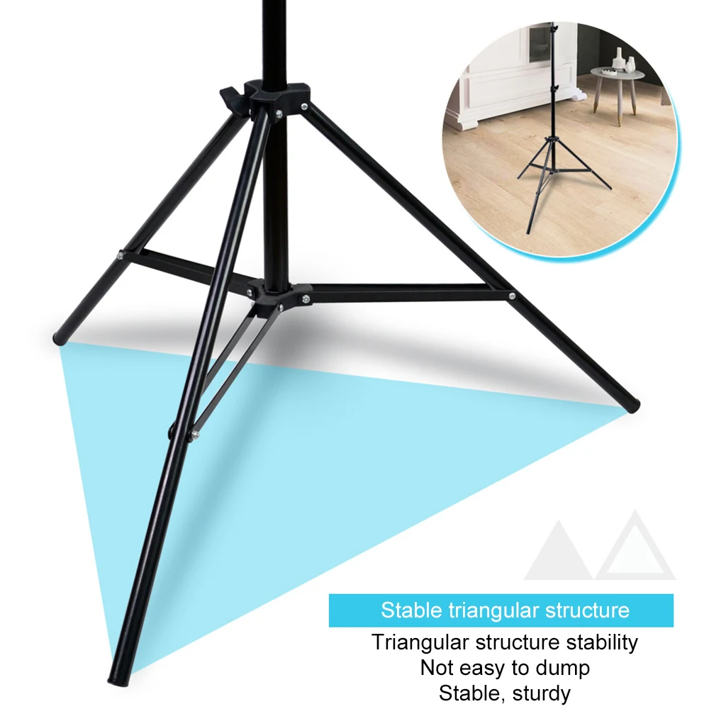 210cm Photography Light Stands Tripod For Video Portrait Studio Kits Adjustable Soft Box Flash Continuous Light Stand Tripod