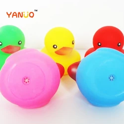Jouets de bain pour enfants, canards en caoutchouc mignons, jouets de bain pour bébé, jouet de bain, à presser, couineur coloré 