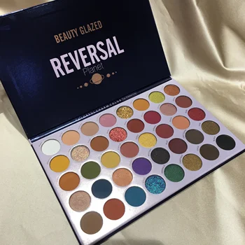 

Beauty Glazed New 40 Colors Eyeshadow Palette Reversal Planet Eye Makeup Palette Waterproof Shimmer Matte Eye Shadow Cosmetics