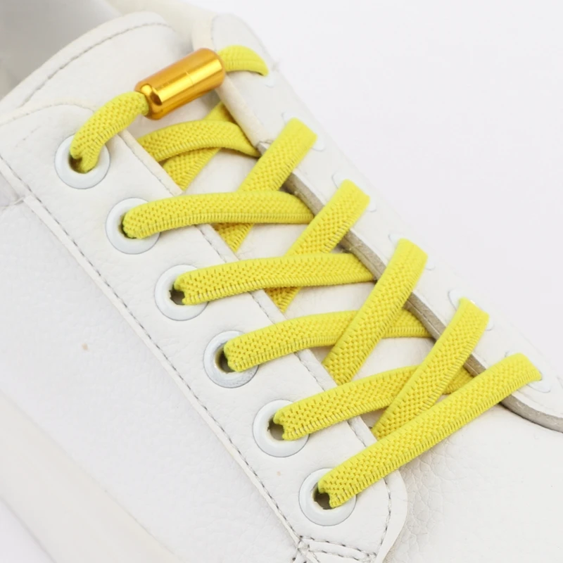 

New No tie shoelaces Round Color capsule lock Elastic Shoelace Flat 1 second fast putting on and taking off Lazy laces Unisex