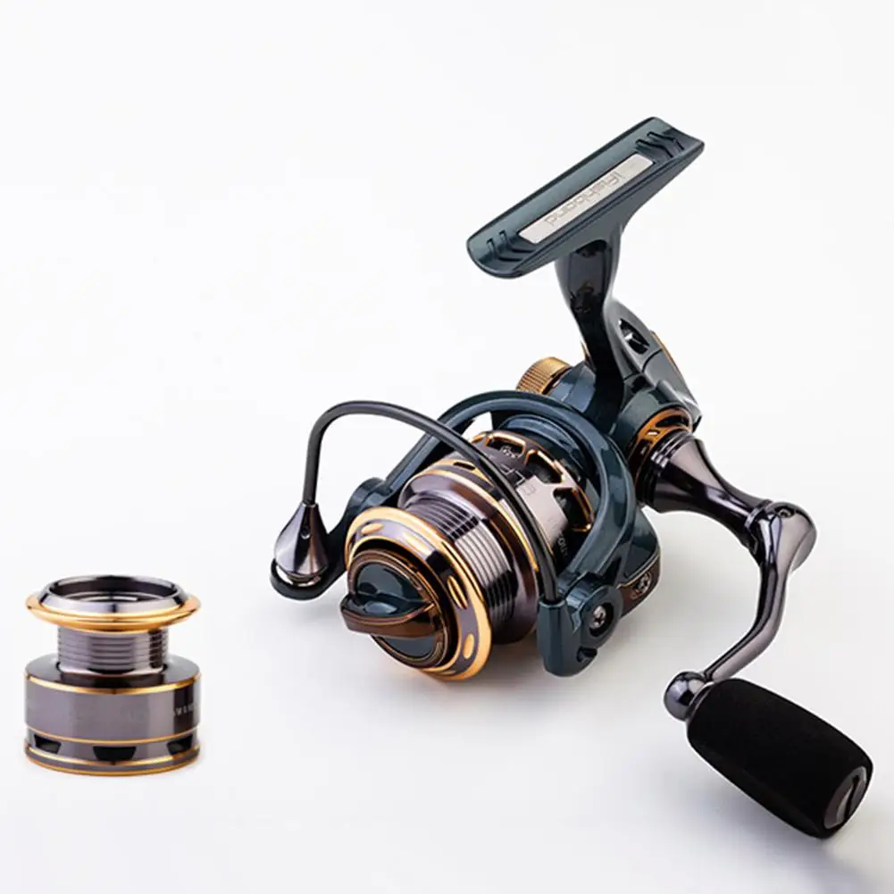 

MeterMall 1000 Spinning Fishing Reel 9+1BB Gear Ratio 5.2:1 Double Metal Spool Lure Reel