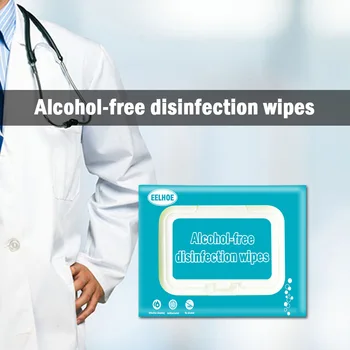 

80pcs/Pack Portable Wet Tissue Wet Wipes Pads Alcohol-Free Disinfection Safe Antiseptic Cleanser Draw-Out Type Wet Tissue Boxes