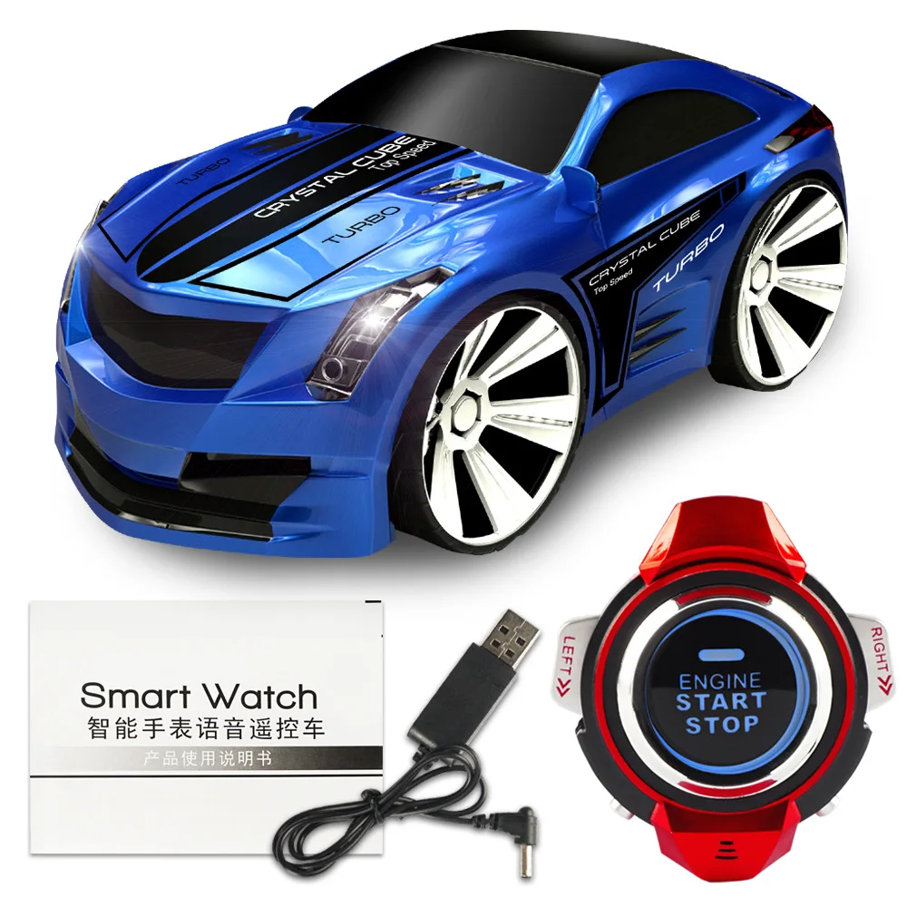 Умные часы RC автомобиль Голосовое управление игрушки с дистанционным
