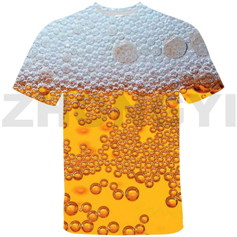 Legal 3d cerveja com espuma camiseta moda popularidade homens oversized t camisa casual diário verão crianças manga curta hip hop moletom