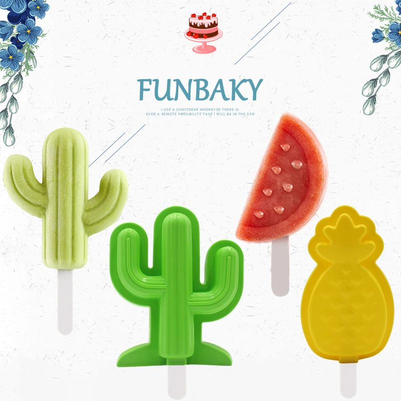 Новинка форма FUNBAKY для мороженого пищевого класса сделай сам тропических фруктов
