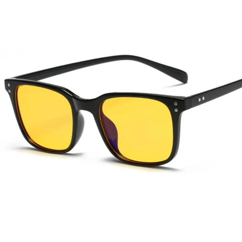 Matte Black Yellow RBENN синий свет блокирующие очки для женщин и мужчин Tr90 рамка анти синий свет очки компьютерные очки для компьютера анти вредные лучи - Цвет оправы: Matte Black Yellow