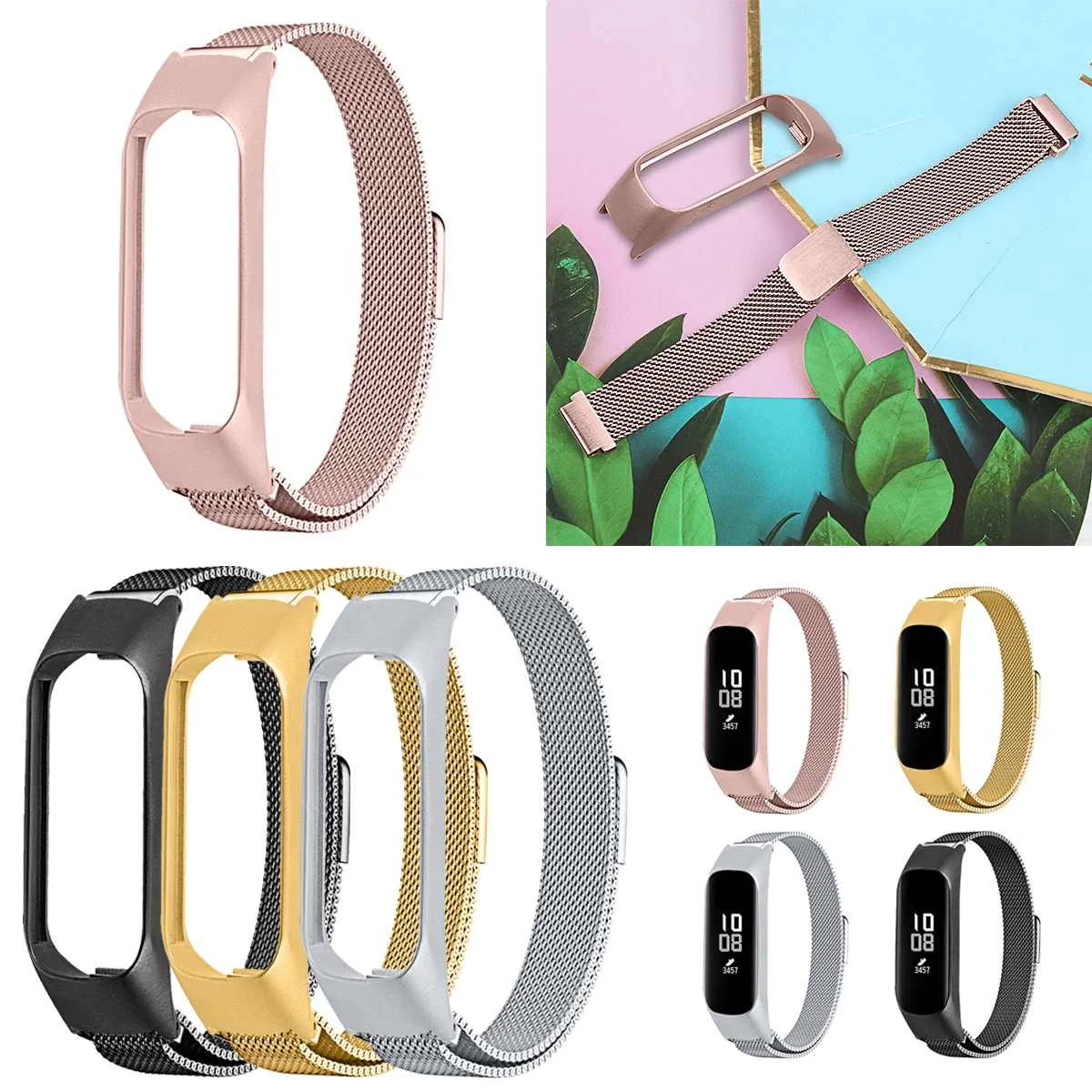 Смарт-ремешок из нержавеющей стали для samsung Galaxy Fit-e R375 смарт-браслет сменный ремешок аксессуары 4 вида цветов
