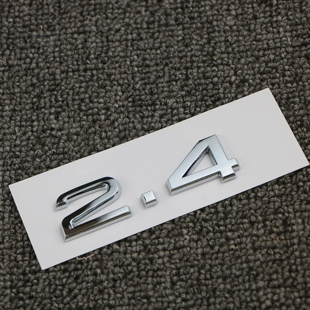 For Audi A3 A4 A5 A6 A7 A8 Q3 Q5 Q7 3.2 3.0T 2.0T 4.2 2.4 3.6 Rear Trunk Emblem  Logo Badge Sticker Car Displacement - AliExpress