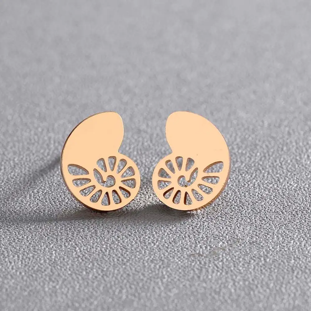 

Chandler Boho Gold Color Plating Swirl Stud Earring For Women Gypsy Tribal Spiral Ethic Boho Earrings for Women Metal Jewelry