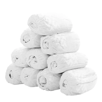 

100Pcs Disposable Shoe Cover Dust Proof Shoe Cover Children Students Adult Non-Woven Shoe Cover Household Foot Cover