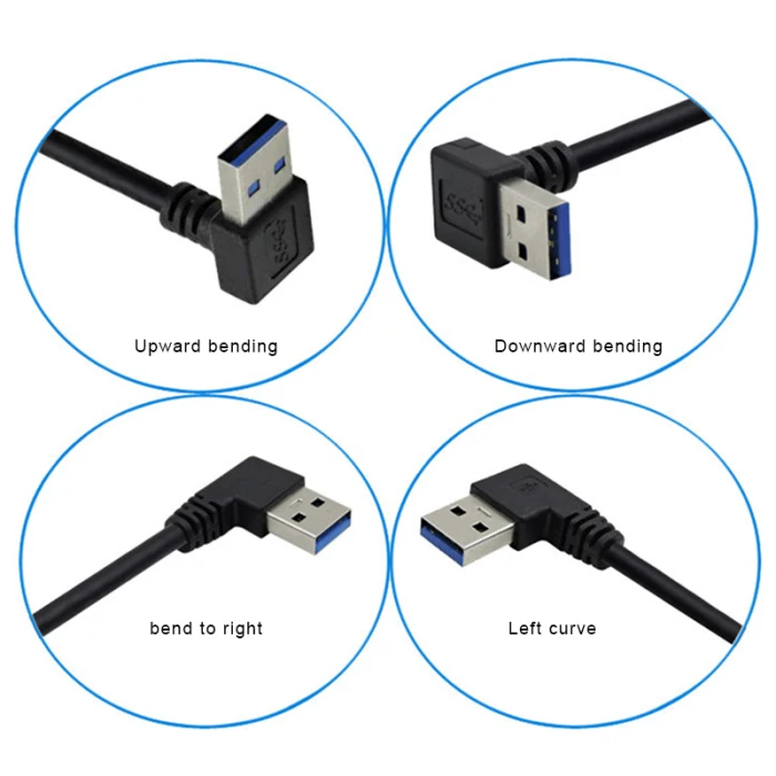 USB 3,0 удлинитель 90 градусов высокая скорость портативный для домашнего офиса Бизнес JHP-лучший