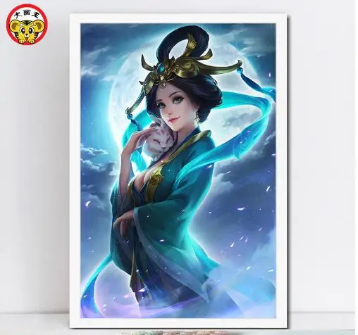 

painting paint by number art painting by numbers Chang E