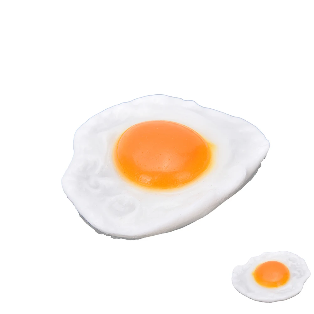Fake Simulation Poached Egg Funny Novel Photography Prop Baby Toys Home Kitchen Wedding Decoration Wholesale 1Pcs