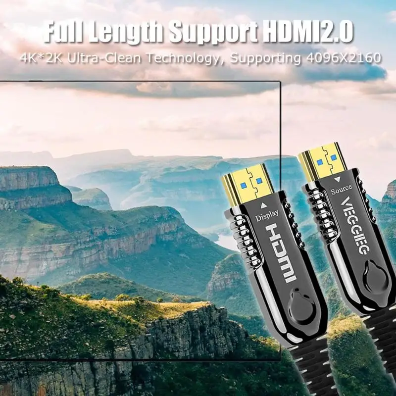 1 м/2 м/5 м/15 м 4 к HD 60 Гц HDMI кабельное волокно оптический HDMI 2,0 18 Гбит/с аудио видео кабель для Xbox One камера для ноутбука аксессуары