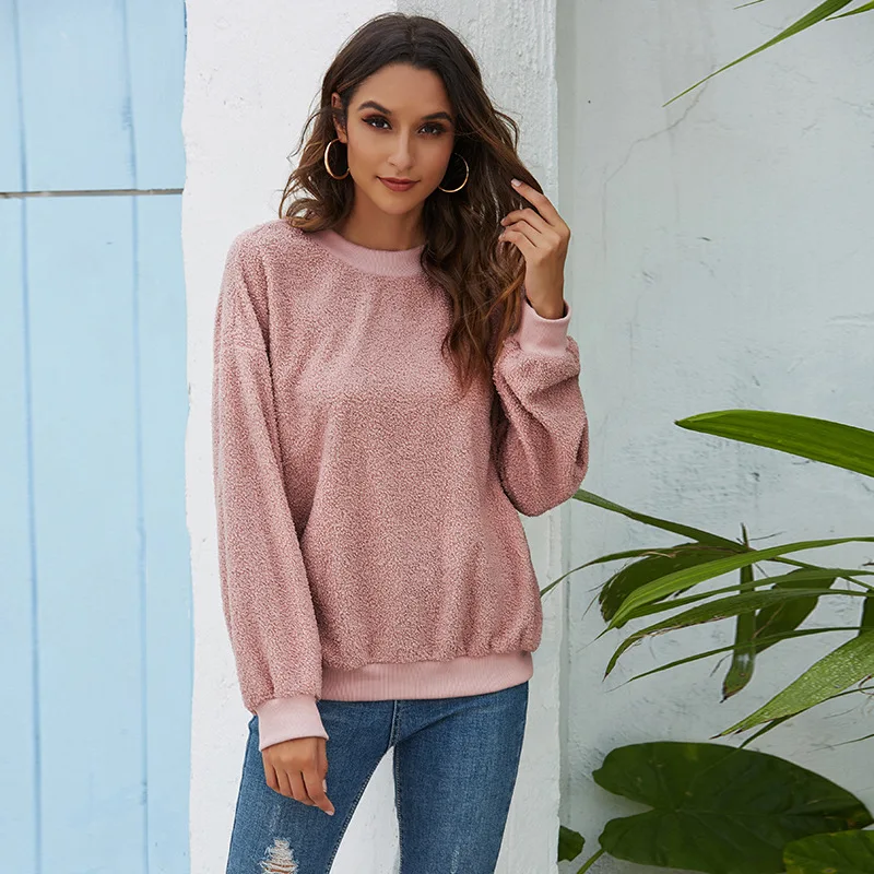

4 Colors 2020 Basic Casual HoodiesSweatshirt For Women Streetwear Female Autumn Winter Solid Loose Hoodie New Hip Pop Tops S-2XL