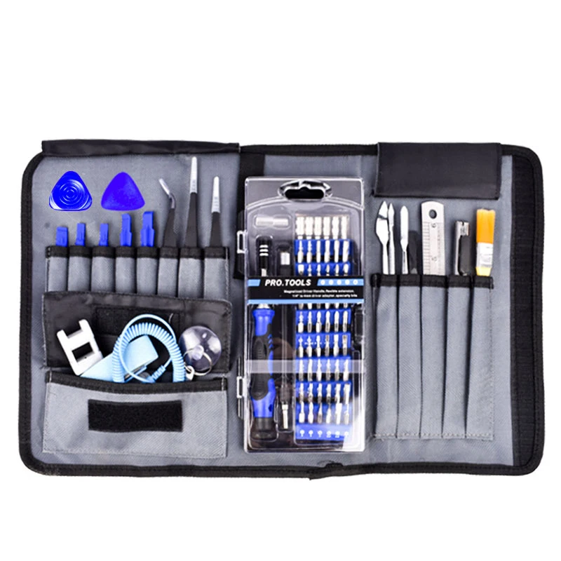 

Portable mobile phone disassembly and maintenance tool Multifunctional screwdriver bit set Cloth bag Watch Clock Repair tools