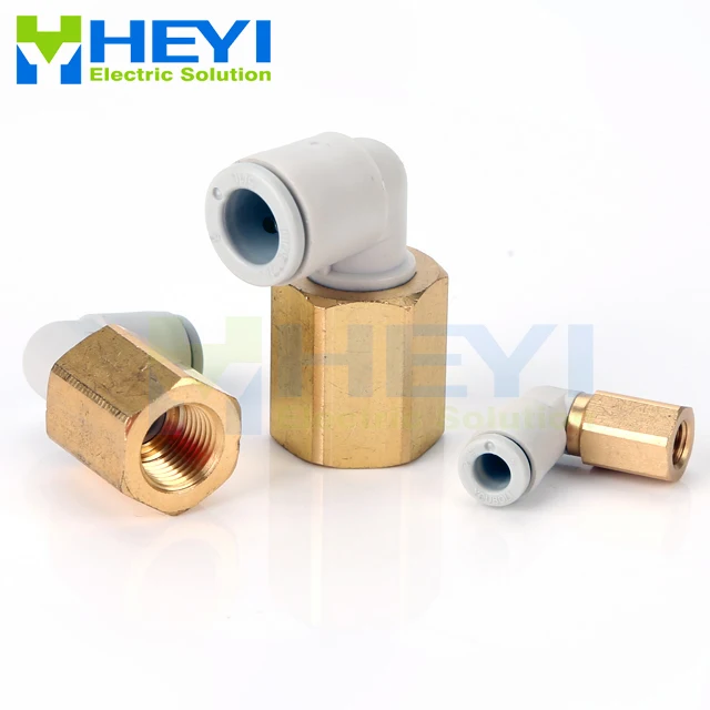 

10PCS/bag KQ2LF OD 8mm 10mm - Internal Thread 1/8'' 3/8'' 1/4'' Pneumatic Female Elbow Connector Tube Air Push In Fitting