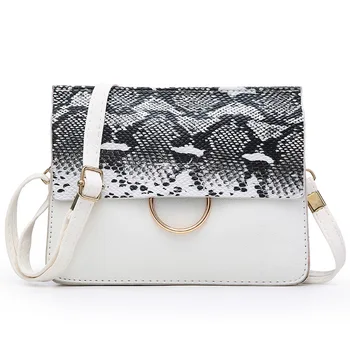 

Women's bag 2020 single shoulder cross women's bag fashion snake print hot style women's bag