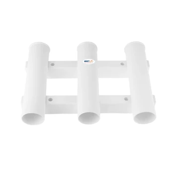 

Marine Plastic Triple Fishing Rod Storage Holder Rack Boat Kayak Organizer