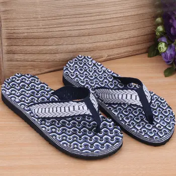 

New Summer Mens Casual Flat Slippers Flip Flops Beach Sandals Shoes Men Leisure Soft Massage Slides Thongs Slippers