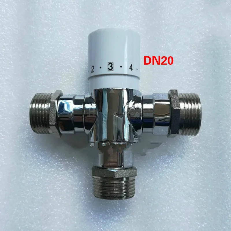 DN20 термостатический клапан термостатический смесительный клапан бортике Солнечный латунный врезной смеситель 3 way трубопроводная арматура