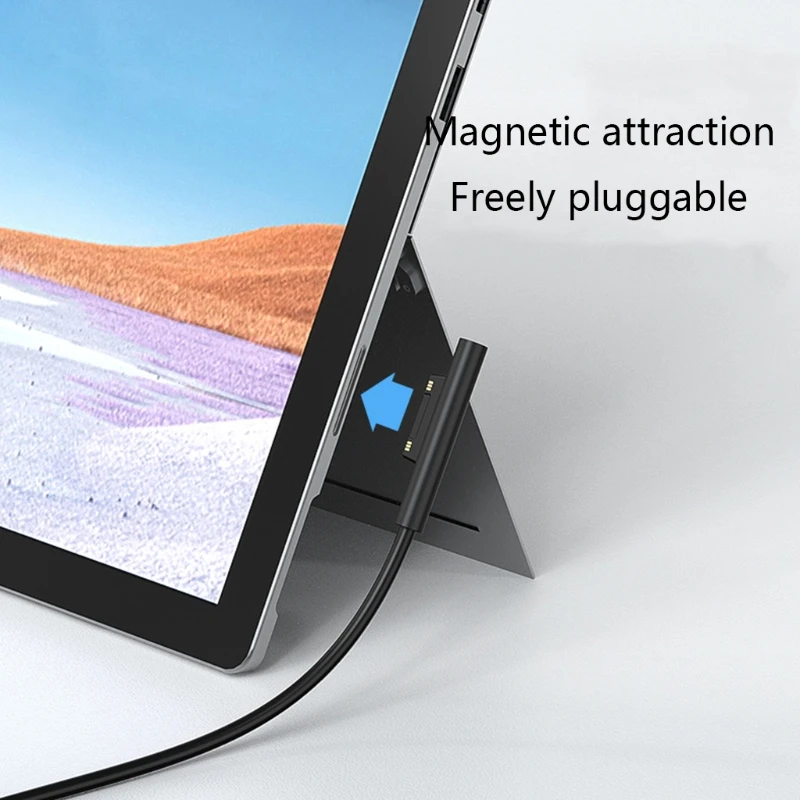 1.5m USB C Type C Power Supply Charger Adapter 15V 3A PD Fast Charging Cable Cord for Surface Pro 7/6/54/3 Book/Book 2