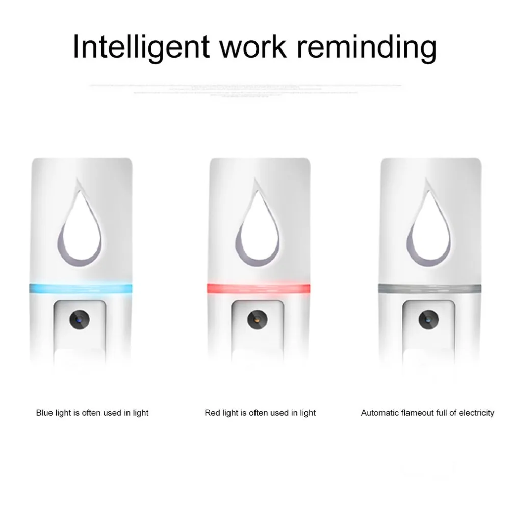 USB Rechargeable Water Sprayer Portable Facial Steamer Moisturizing Summer Beauty Equipment Face Spray Machine Steaming Device 2