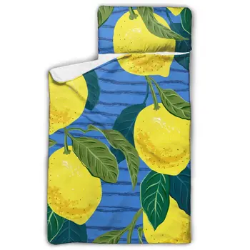 

Citrus Lemons Mattress Toddler Nap Mat Sleeping Pad Kindergarten Children Bedding Set With Pillow