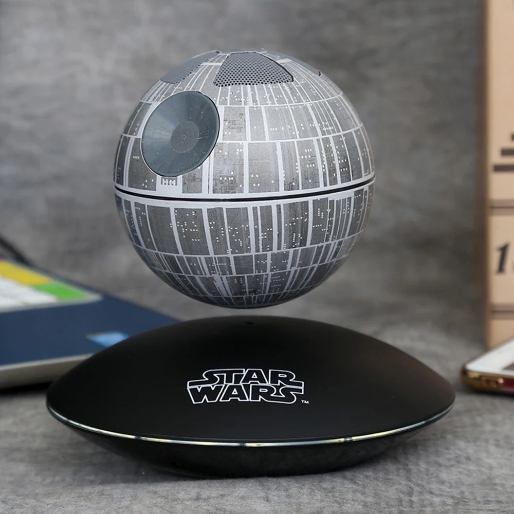 

Bluetooth wireless stereo rotating 360 degree Maglev Bluetooth speakers Star Wars STARWARS death star maglev speaker USB MP3