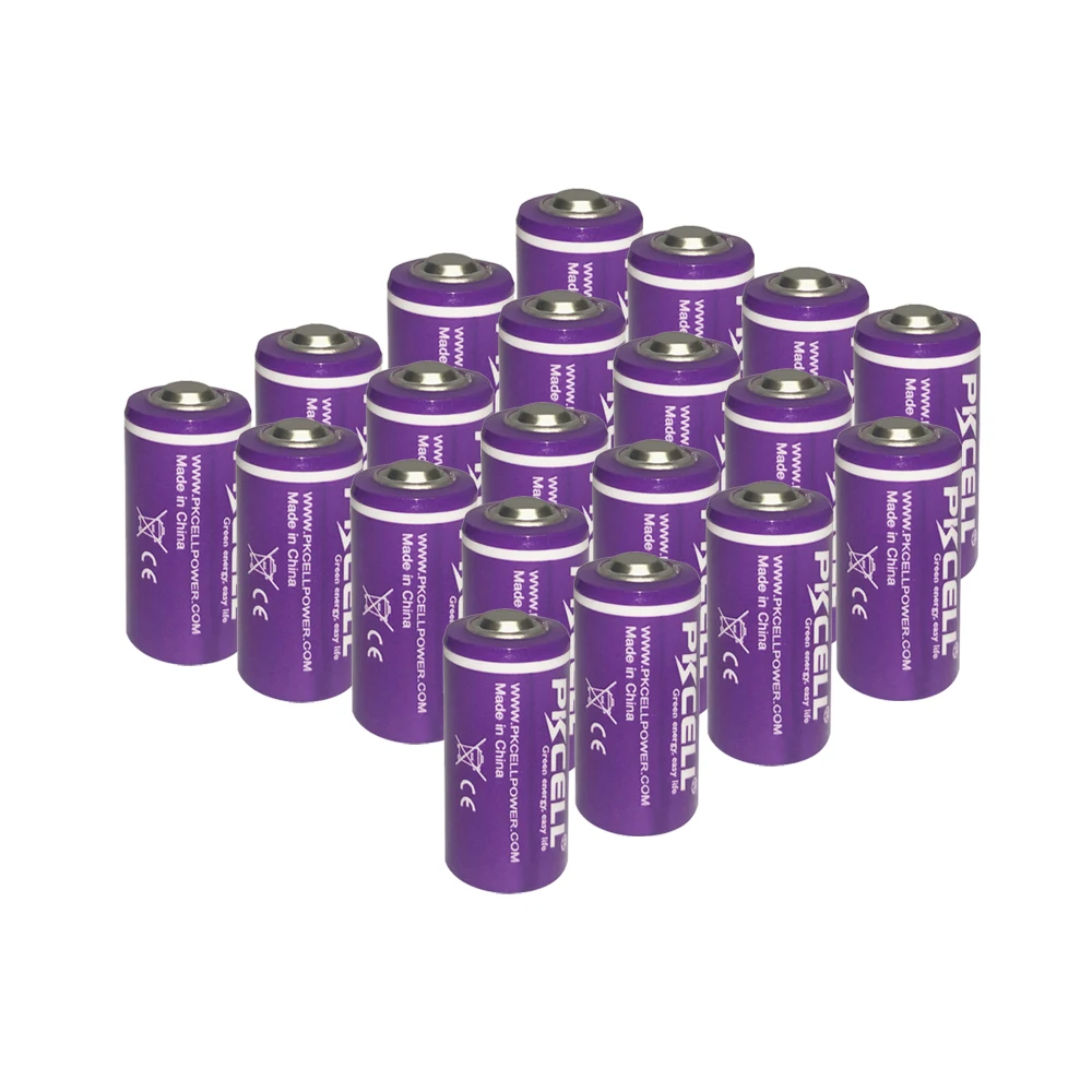 30PCS PKCELL 3.6V 1/2AA Lithium Battery ER14250 14250 1200mah lithium batteries For Electronic Equipment | Электроника