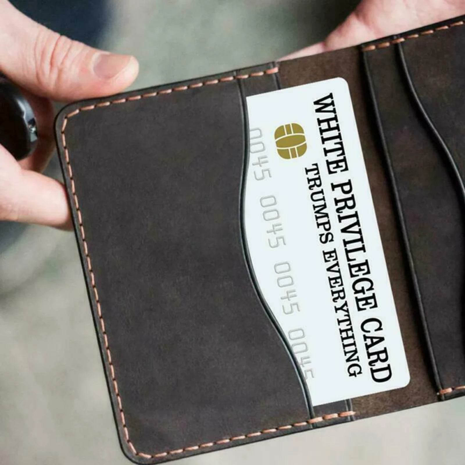 Gag Cards White Privilege Card Credit Card Novelty Wallet Size