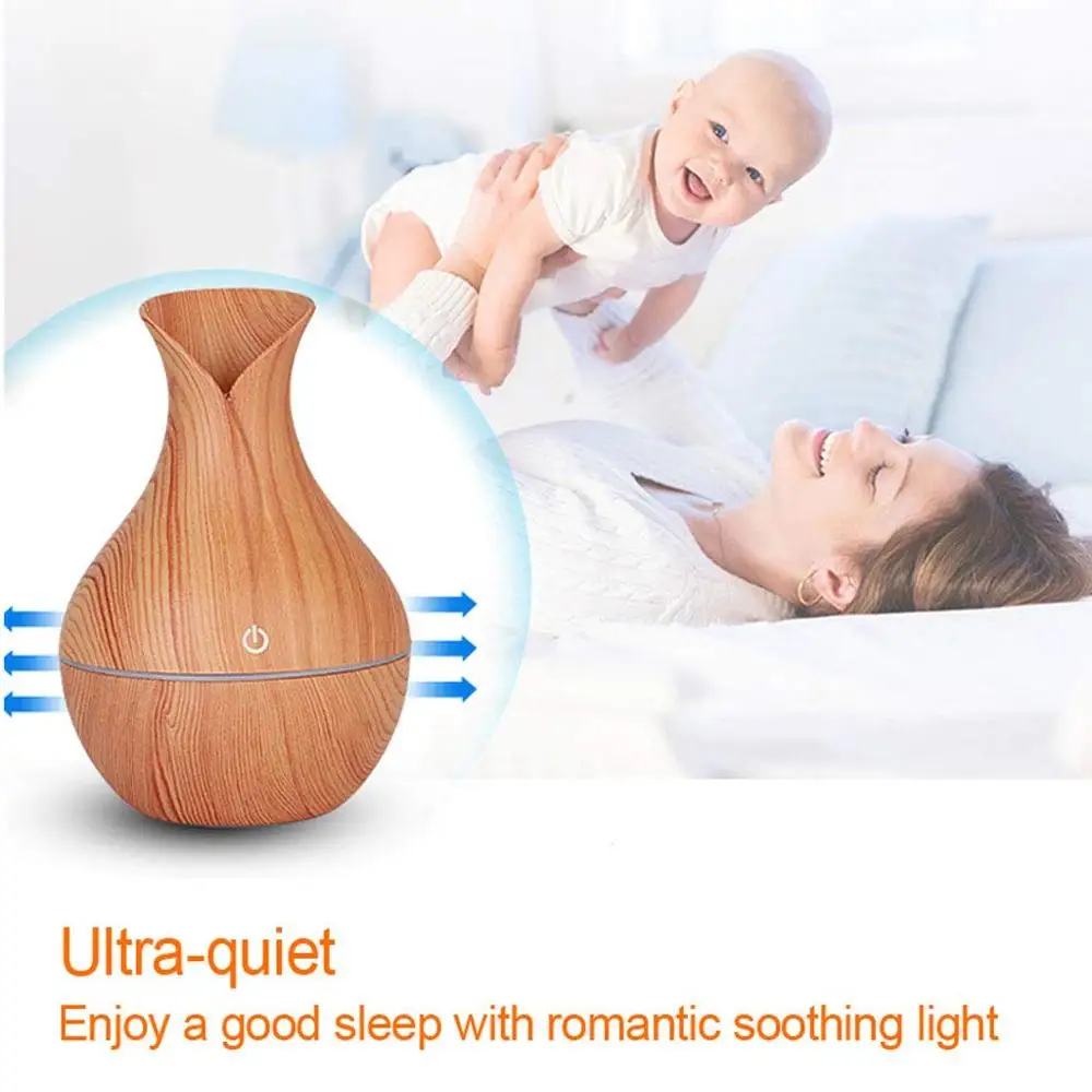  USB Aroma Essential Oil Diffuser Ultrasonic Cool Mist Humidifier Air Purifier 7 Color Change LED Ni