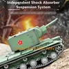1:16 KV-2 Simulation Military Remote Control Heavy Tank Smoke Device Infrared Battle 320° Turret Rotation Metal Track RC Boy Toy 5