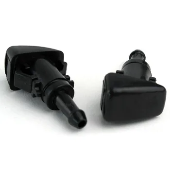 

2pcs 43mm Black Plastic Windshield Washer Water Nozzle Spray 5116079AA For Chrysler Dodge Ram Replace #47186