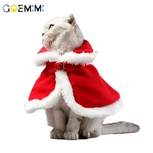 Костюм кошки, Рождественская Одежда для кошек, новогодний костюм для маленьких собак, плащ, плащ, одежда для собак высшего качества, одежда, аксессуары