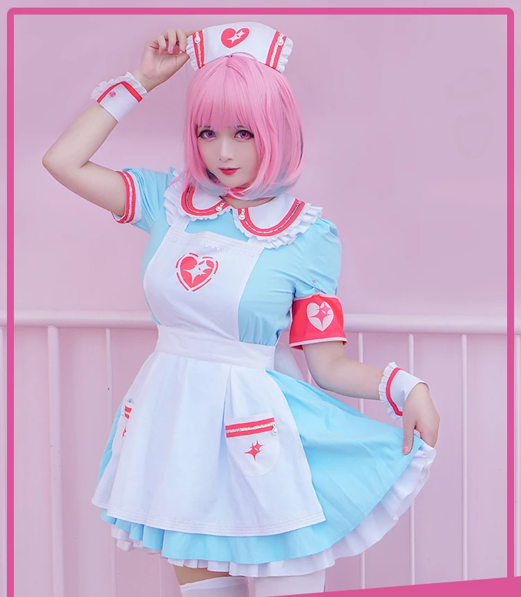 Косплей Love The Idolm@ Ster: Костюм Золушки для девочек Riamu Yumemi Gradient; платье для костюмированной вечеринки; костюмы на Хэллоуин
