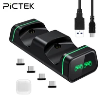 PICTEK PC265 PS4 Controller Charger Dual USB Fast Charging Station Dock With LED Light For Playstation4/PS4/PS4 Slim/PS4 Pro Games PICTEK PC265 PS4 Controller Charger Dual USB Fast Charging Station Dock With LED Light For Playstation4/PS4/PS4 Slim/PS4 Pro Games