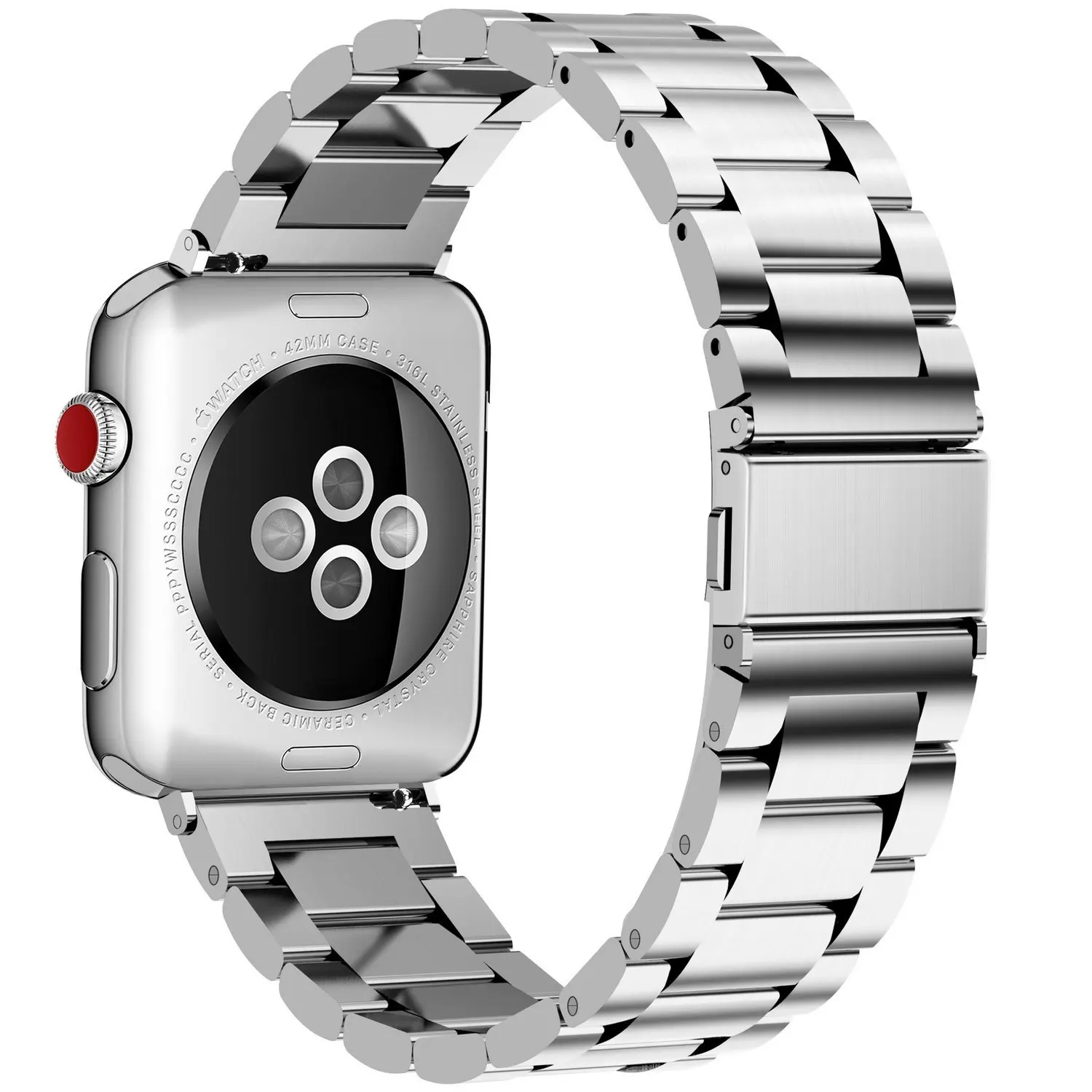 2 шт. ремешок для Apple watch 5 4 3 2 1 44 мм 40 мм iWatch 42 мм 38 мм браслет из нержавеющей стали+ Миланская петля