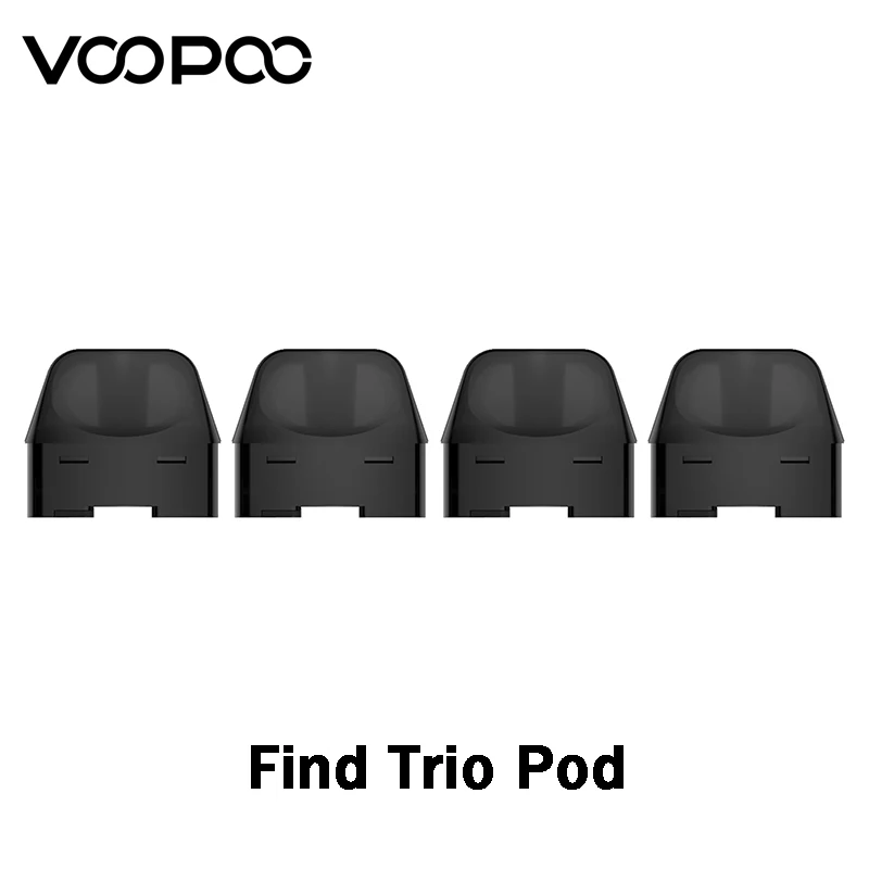 

Pre-order 4pcs/lot Original Voopoo Find Trio Pod Cartridge 3ml Capacity Pod with Side Filling Fit PnP-R1 Coil and PnP-C1 E Cig