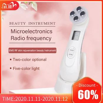 

Facial Mesotherapy Electroporation RF Radio Frequency LED Photon Face Lifting Tighten Wrinkle Removal Skin Care Face Massager
