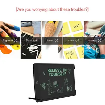 

ALLOYSEED Portable 12" LCD Electronic Writing Tablet Graphics Digital Drawing Tablet Child Kids Handwriting Pad Graffiti Board