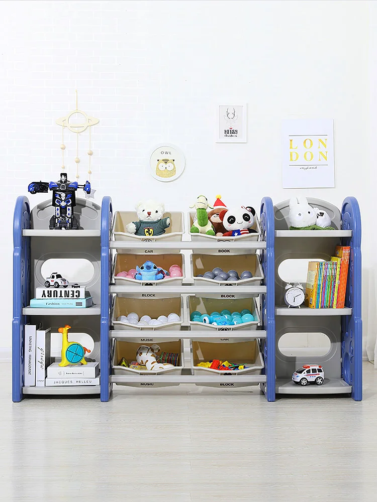 

Children's toys storage shelf rack storage cabinet multi-layer finishing frame kindergarten baby bookshelf picture book shelf