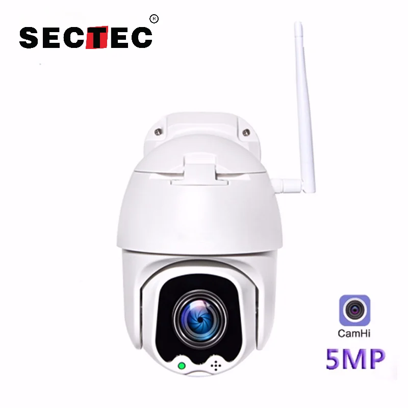 5 МП PTZ Wifi камера наружная 5X Zoom Беспроводная 8 шт. Led IR 30 м двухсторонняя аудио для
