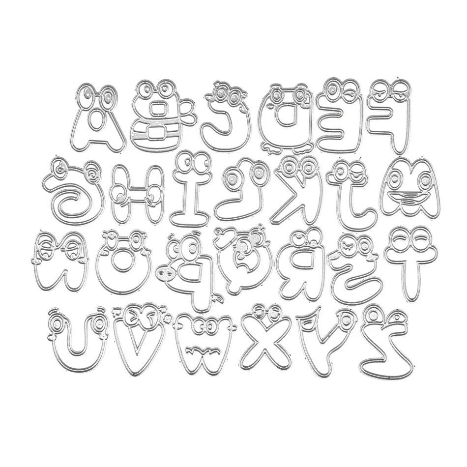 Eastshape слова Штампы Алфавит металлические Вырубные штампы для изготовления